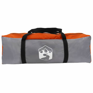 Tipi Zelt 10 Personen Grau/Orange