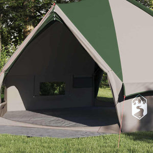 Tipi Zelt für 8 Personen, Grün/Weiß
