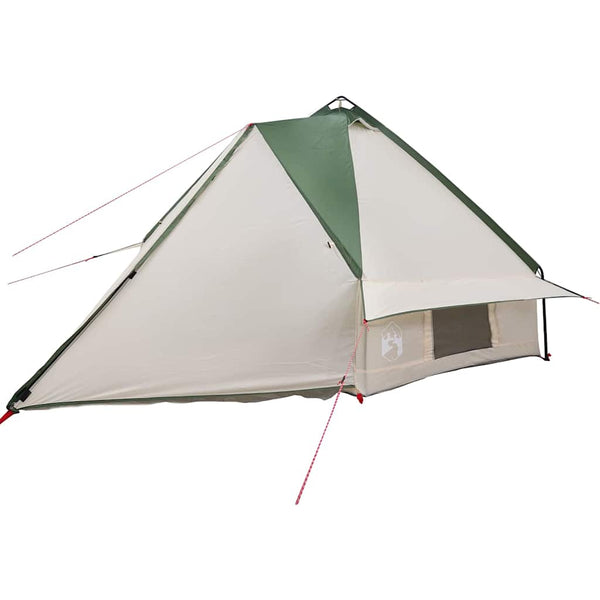 Tipi Zelt für 8 Personen, Grün/Weiß