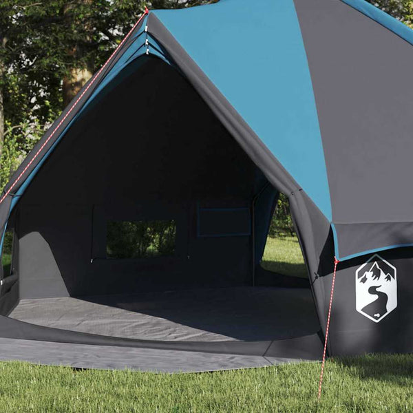 Tente tipi vidaXL pour 8 personnes Bleu et gris 490 x 410 x 210 cm