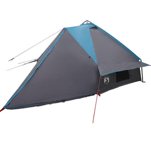Tente tipi vidaXL pour 8 personnes Bleu et gris 490 x 410 x 210 cm