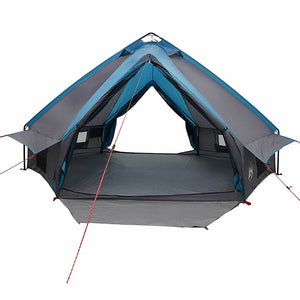 Tente tipi vidaXL pour 8 personnes Bleu et gris 490 x 410 x 210 cm