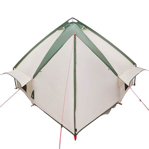 Teepee Zelt für 6 Personen, Grün/Weiß