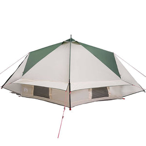 Teepee Zelt für 6 Personen, Grün/Weiß