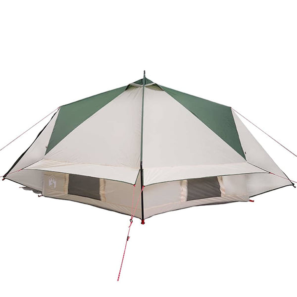 Teepee Zelt für 6 Personen, Grün/Weiß