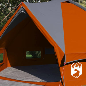 Tipi Zelt für 6 Personen Grau/Orange