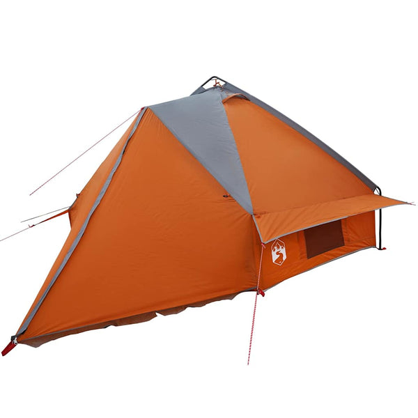Tipi Zelt für 6 Personen Grau/Orange