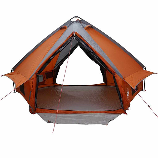 Tipi Zelt für 6 Personen Grau/Orange