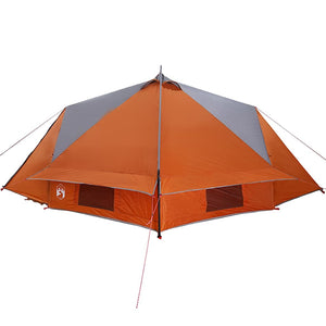 Tipi Zelt für 6 Personen Grau/Orange