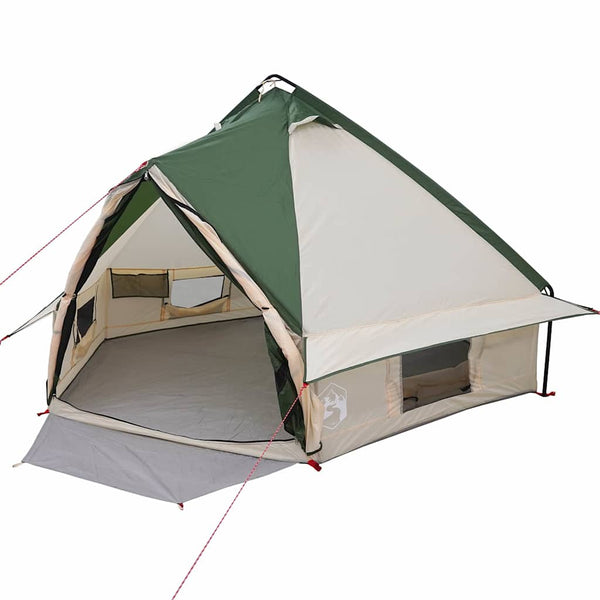 Tipi Zelt für 4 Personen, Grün/Grau