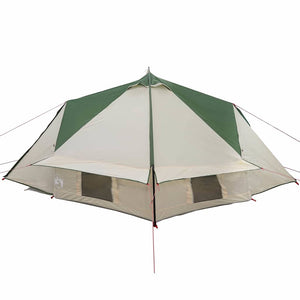Tipi Zelt für 4 Personen, Grün/Grau