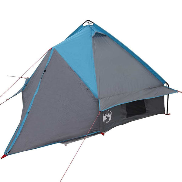 4-Personen Teepee Zelt Blau/Grau