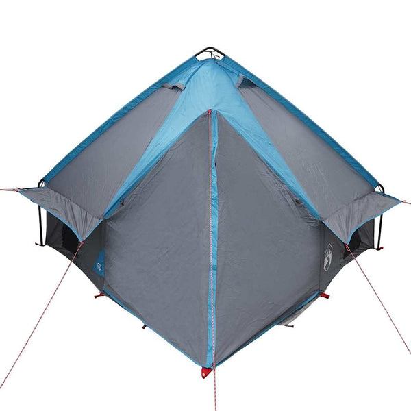 4-Personen Teepee Zelt Blau/Grau