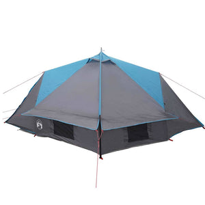 4-Personen Teepee Zelt Blau/Grau