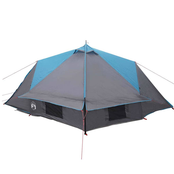 4-Personen Teepee Zelt Blau/Grau