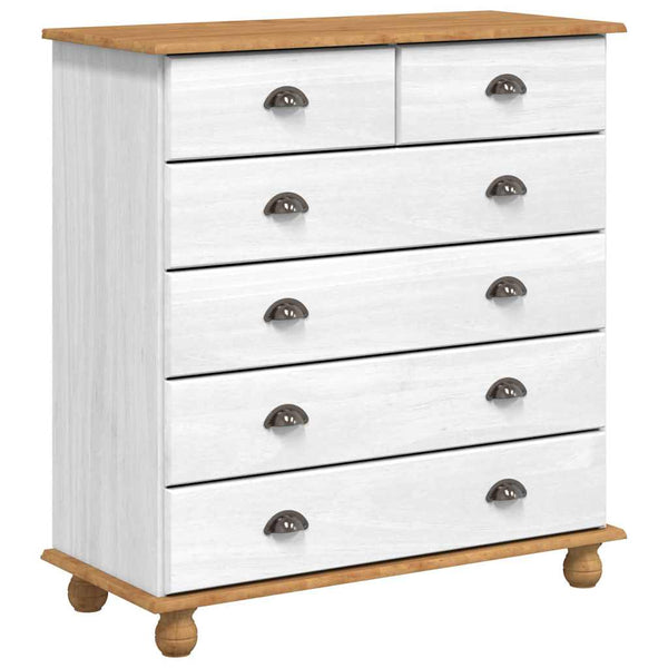 Weißer Kiefernholz Hutch, 91 cm