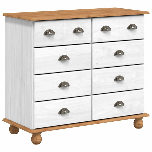 Weißer Kiefernholz Hutch 91x40x184cm