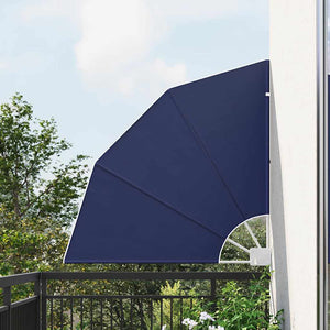 vidaXL Brise-vue de balcon bleu marine 115 x 115 cm polyester
