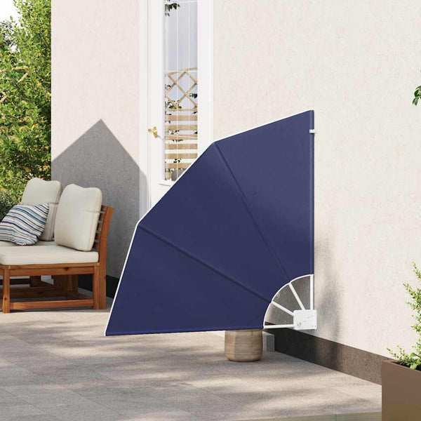 vidaXL Brise-vue de balcon bleu marine 115 x 115 cm polyester