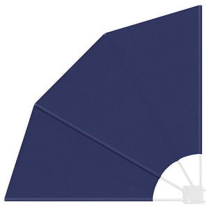 vidaXL Brise-vue de balcon bleu marine 115 x 115 cm polyester