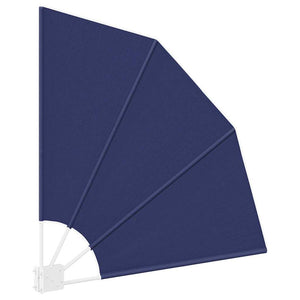 vidaXL Brise-vue de balcon bleu marine 115 x 115 cm polyester