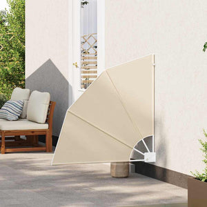vidaXL Brise-vue de balcon Beige 115 x 115 cm Polyester