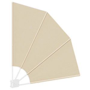 vidaXL Brise-vue de balcon Beige 115 x 115 cm Polyester