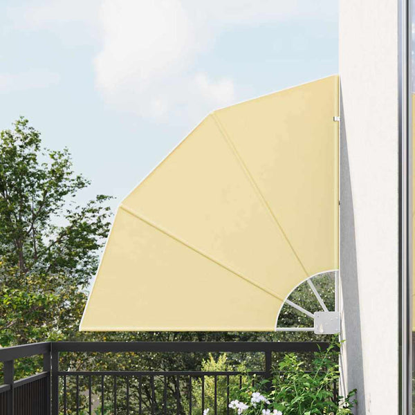 vidaXL Brise-vue de balcon sable 115 x 115 cm polyester