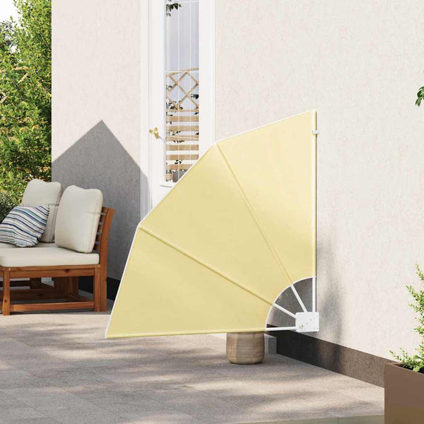 vidaXL Brise-vue de balcon sable 115 x 115 cm polyester