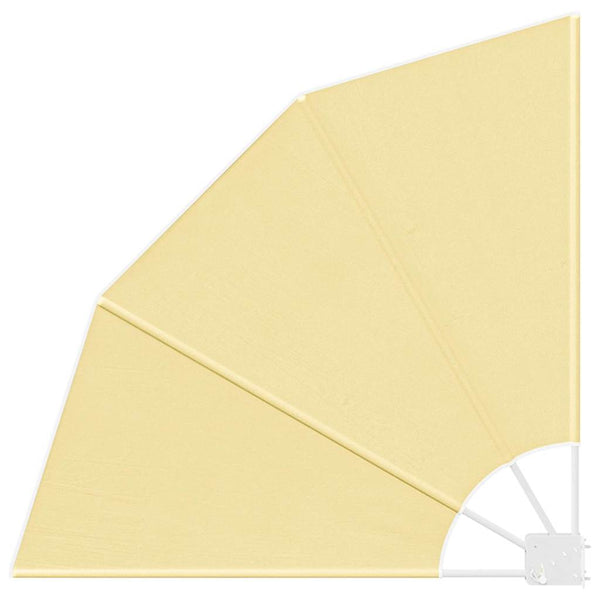 vidaXL Brise-vue de balcon sable 115 x 115 cm polyester