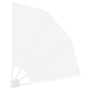 Weißer Balkon Sichtschutz Polyester 115x115cm