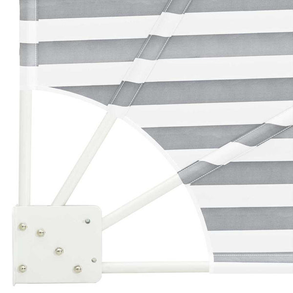 vidaXL Brise-vue de balcon anthracite et blanc 115 x 115 cm Polyester