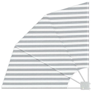 vidaXL Brise-vue de balcon anthracite et blanc 115 x 115 cm Polyester