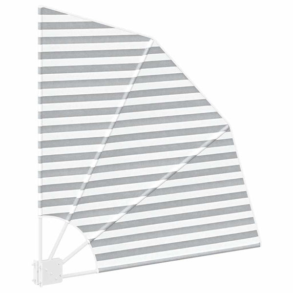 vidaXL Brise-vue de balcon anthracite et blanc 115 x 115 cm Polyester