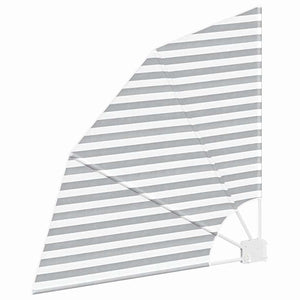 vidaXL Brise-vue de balcon anthracite et blanc 115 x 115 cm Polyester