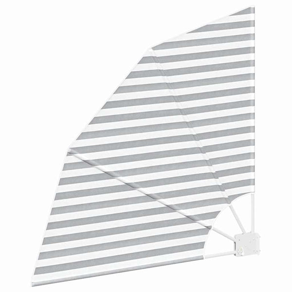 vidaXL Brise-vue de balcon anthracite et blanc 115 x 115 cm Polyester