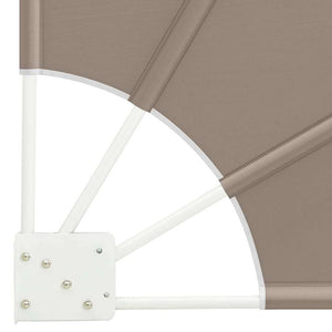 vidaXL Brise-vue de balcon taupe 160 x 160 cm polyester