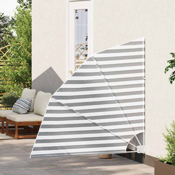 Balkon Sichtschutz Anthrazit/Weiß 160x160cm