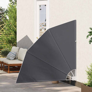 Schwarzer Balkon Sichtschutz 140x140cm
