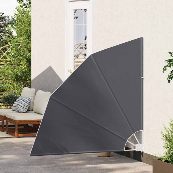 Schwarzer Balkon Sichtschutz 140x140cm