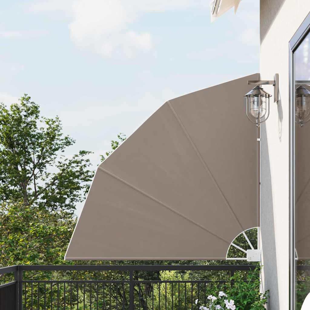 vidaXL Brise-vue de balcon taupe 140 x 140 cm polyester