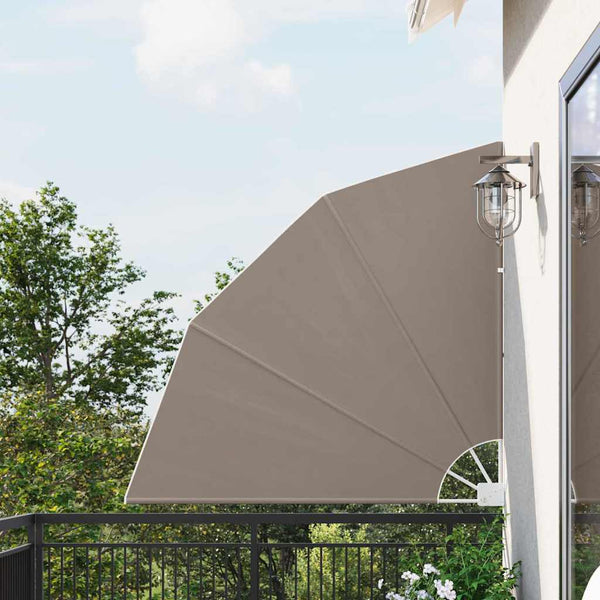 vidaXL Brise-vue de balcon taupe 140 x 140 cm polyester