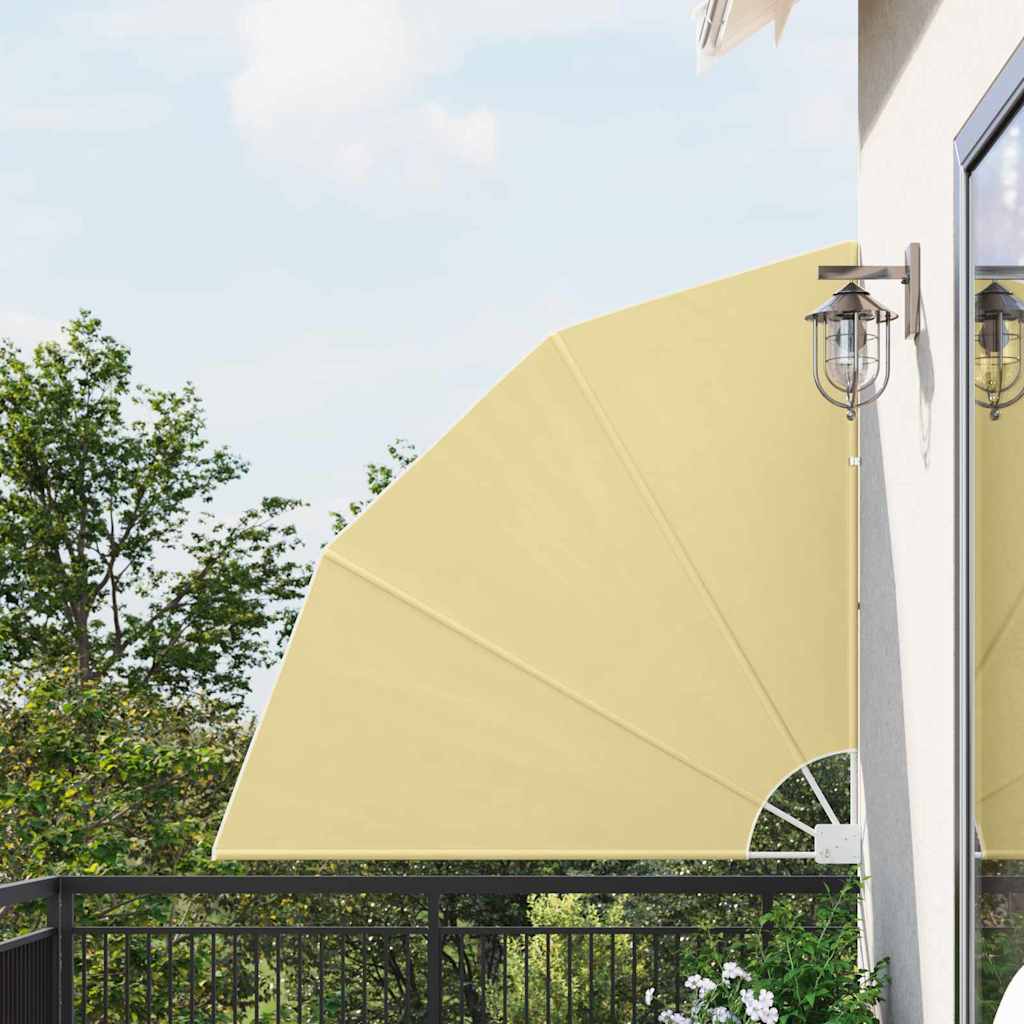 vidaXL Brise-vue de balcon Sable 140 x 140 cm Polyester