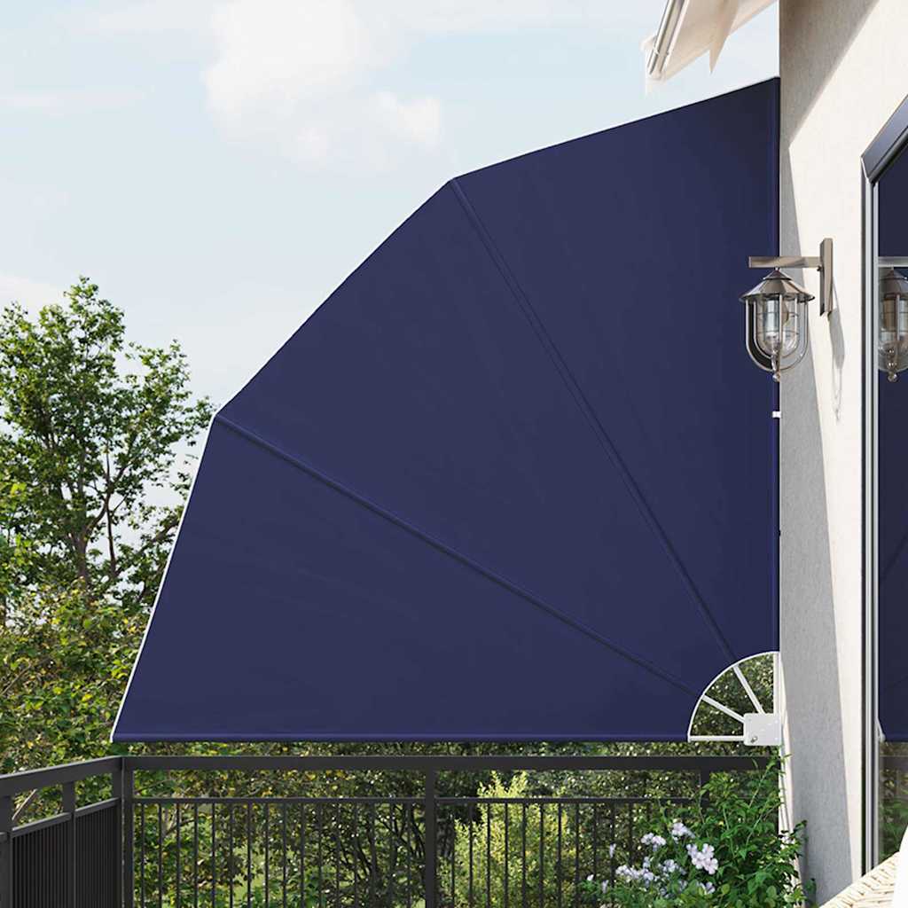 vidaXL Brise-vue de balcon bleu marine 210 x 210 cm polyester