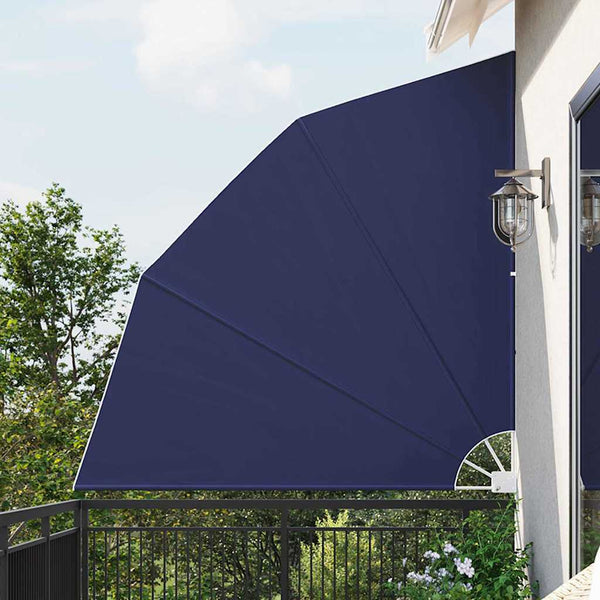 vidaXL Brise-vue de balcon bleu marine 210 x 210 cm polyester