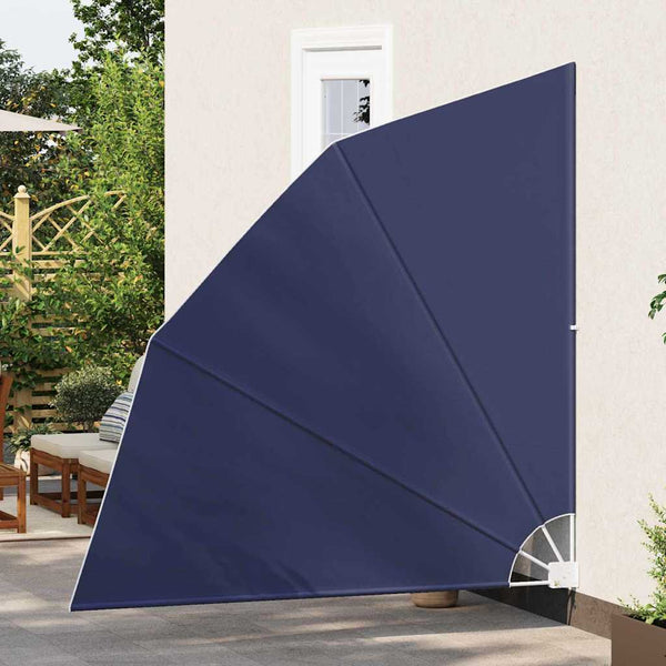 vidaXL Brise-vue de balcon bleu marine 210 x 210 cm polyester