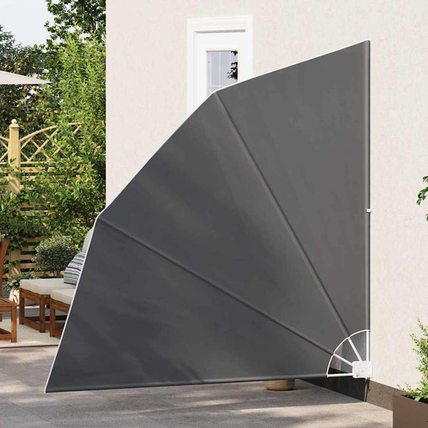 Schwarzer Balkon Sichtschutz 210x210cm
