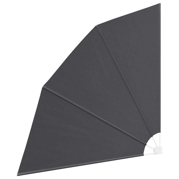 Schwarzer Balkon Sichtschutz 210x210cm
