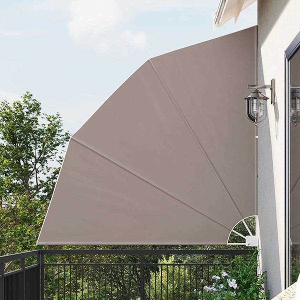 vidaXL Brise-vue de balcon Taupe 210 x 210 cm Polyester