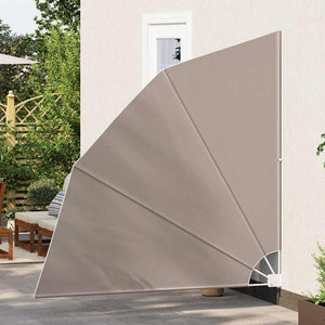 vidaXL Brise-vue de balcon Taupe 210 x 210 cm Polyester